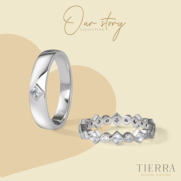 Nhẫn cưới cặp NCC0013 - Top các mẫu nhẫn cặp vàng trắng hot nhất năm 2022